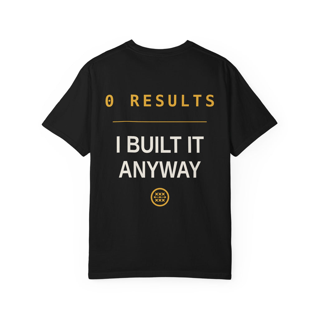 The AI Has Never Heard Of Me Tee, Front and Back