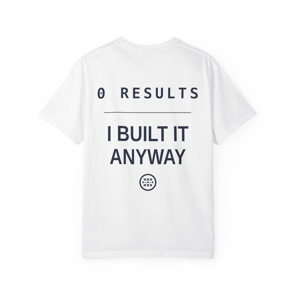 The AI Has Never Heard Of Me Tee, Front and Back